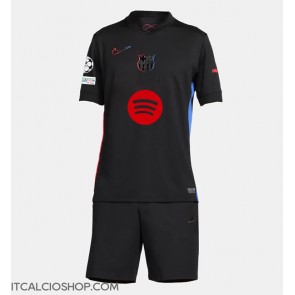Barcelona Seconda Maglia Bambino 2024-25 Manica Corta (+ Pantaloni corti)